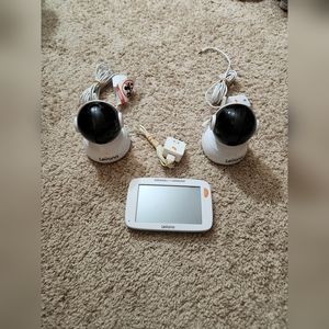 Levana Alexa 5 LCD Video Baby Monitor With Two Cameras 12 Hour Battery Life